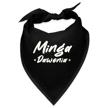 Minga Spruch wohne in münchen - Bandana - Schwarz - Vorne