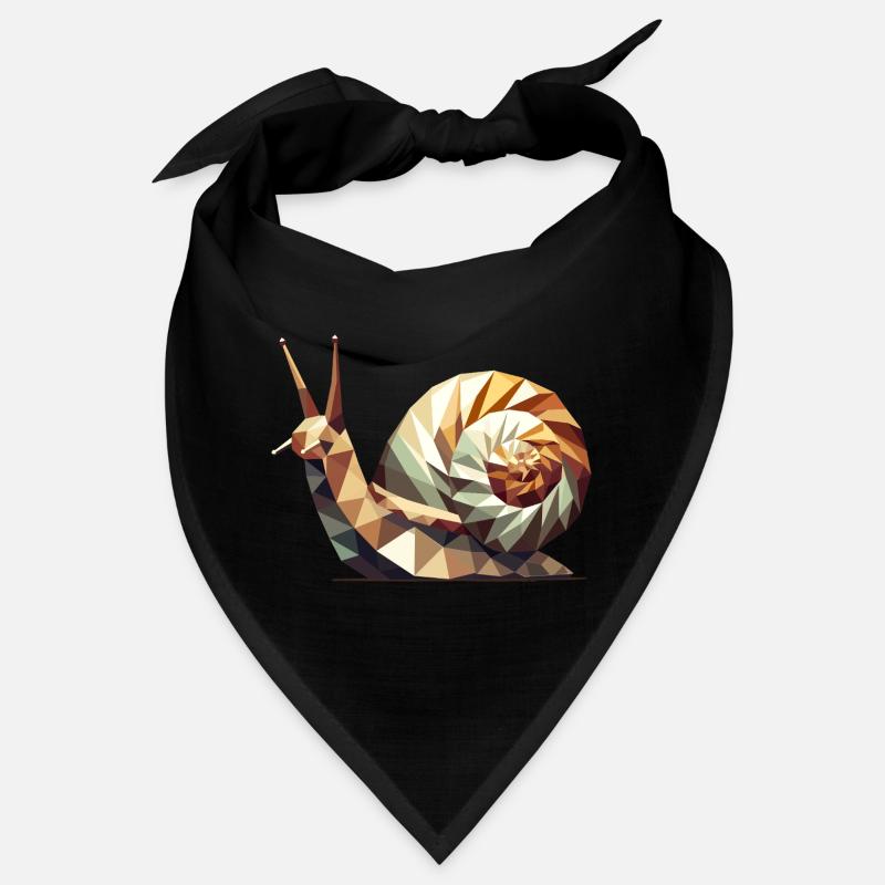 Escargot géométrique – Art Low-Poly stylisé Bandana