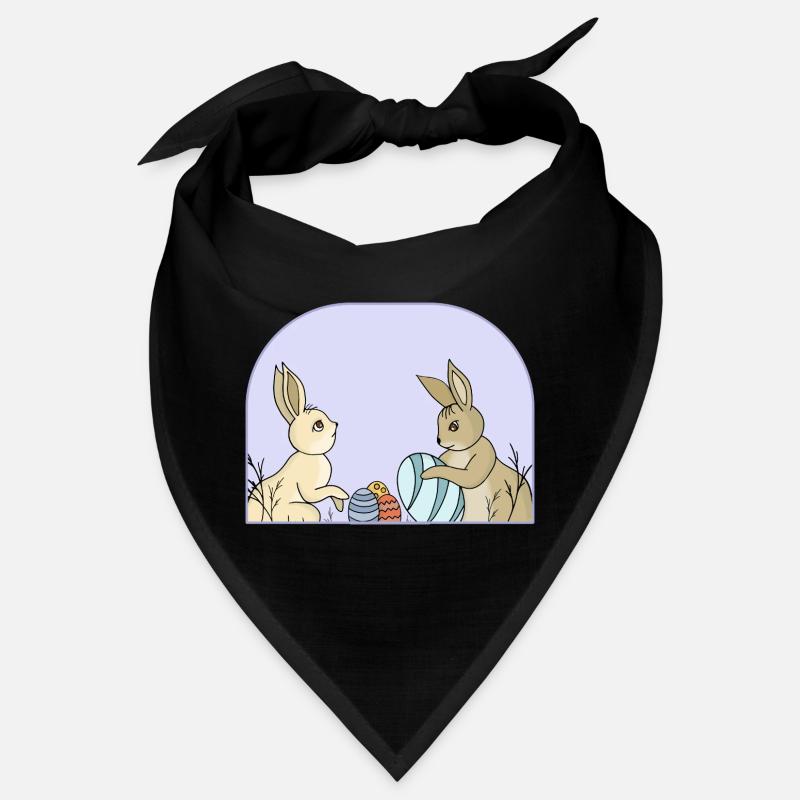 Süße Hasen mit Eiern Bandana