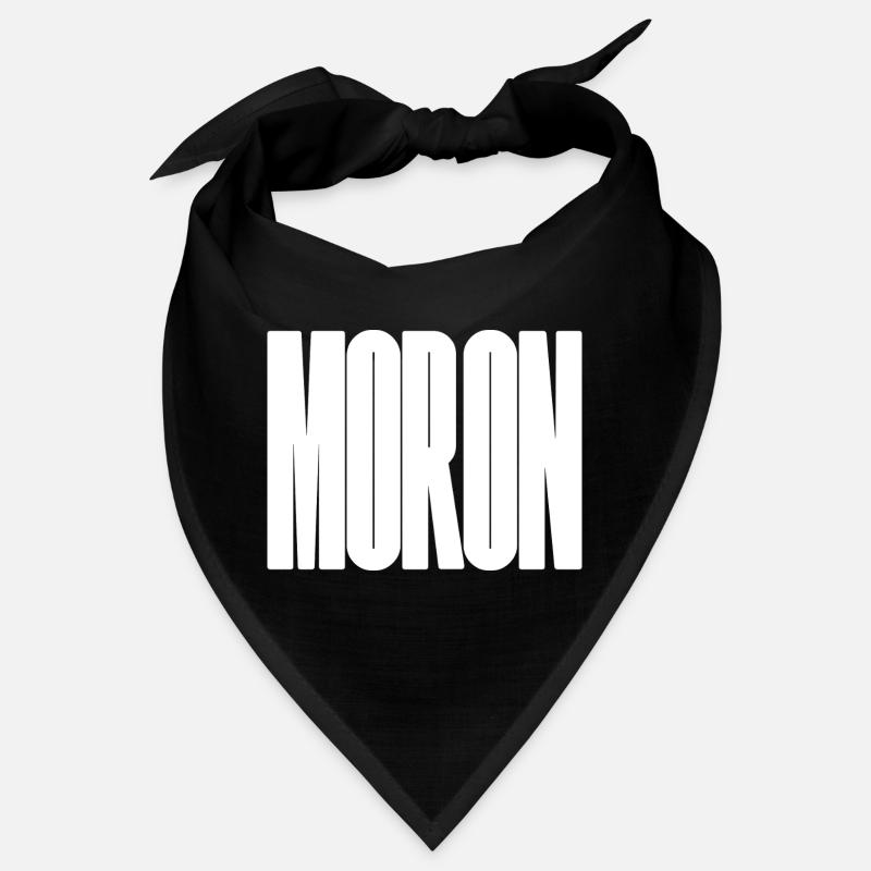 Moron - big and bold typographical design Bandana