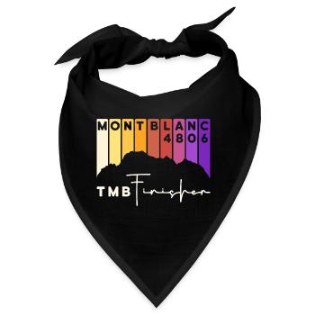 TMB Tour de Mont Blanc Montblanc Finisher  - Bandana - Schwarz - Vorne