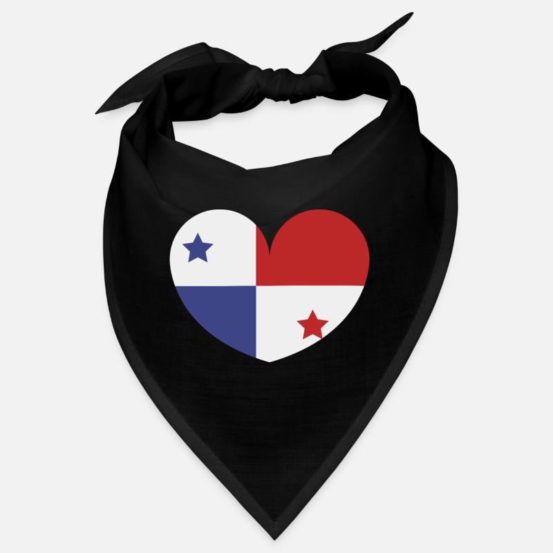 Panama-Herzflagge Bandana
