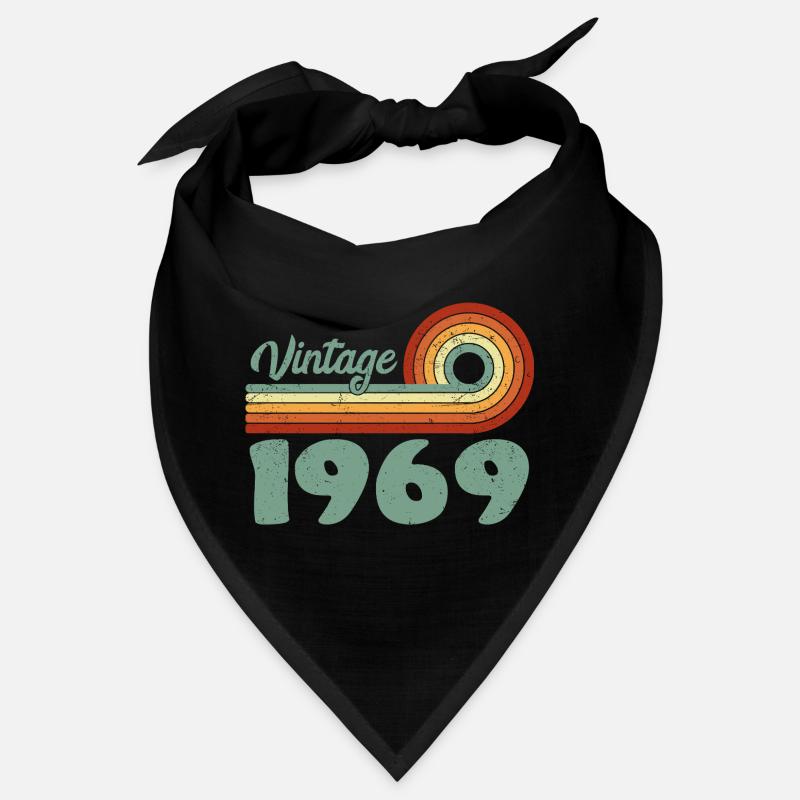 Classique 1969 Anniversaire Mémorable 1969 Rétro  Bandana