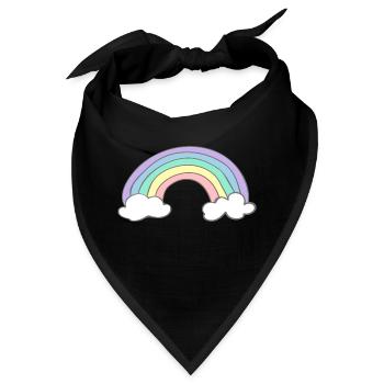 Regenbogen - Bandana - Schwarz - Vorne