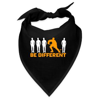 Hockey - Be different - Bandana - Schwarz - Vorne