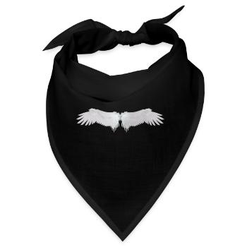Engelsflügel - Bandana - Schwarz - Vorne