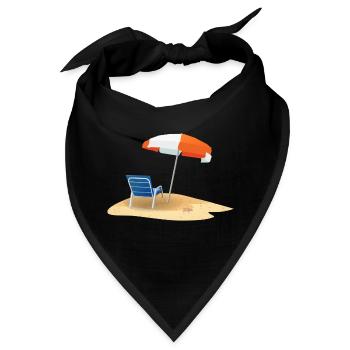 Strand - Bandana - Schwarz - Vorne