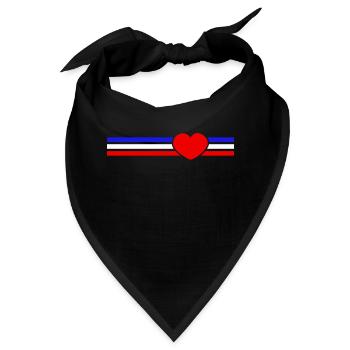 Schleswig-Holstein Herz - Bandana - Schwarz - Vorne