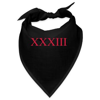 33 - Bandana - Schwarz - Vorne