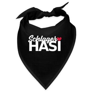 Schlager Hasi Schlagermusik - Bandana - Schwarz - Vorne