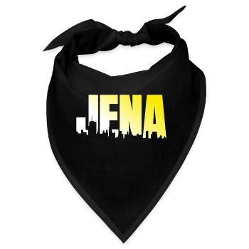 Jena "Trikot" Blau Gelb Weiß - Bandana - Schwarz - Vorne