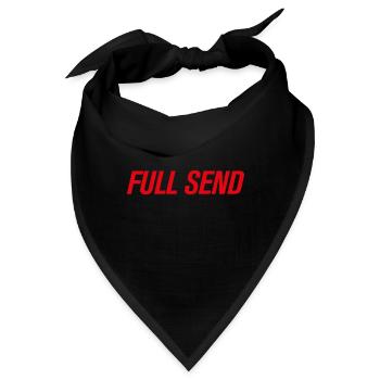 FULL SEND - Bandana - Schwarz - Vorne