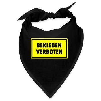 Bekleben Verboten - Bandana - Schwarz - Vorne