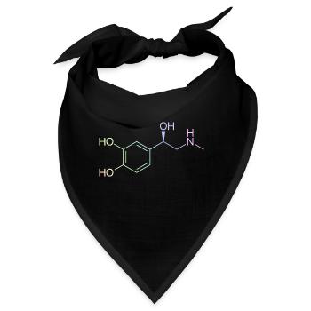 Adrenalin Molekül - pastellfarben - Bandana - Schwarz - Vorne