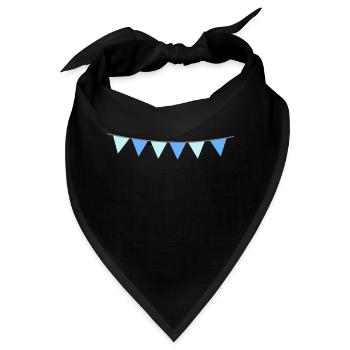 einfaches Partymuster - Bandana - Schwarz - Vorne