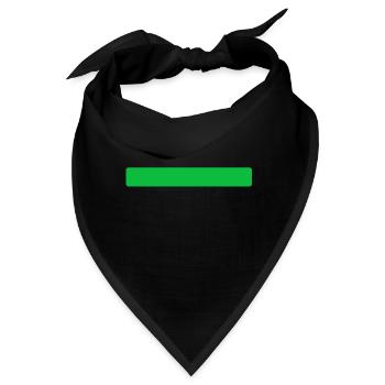 streifen grün - Bandana - Schwarz - Vorne