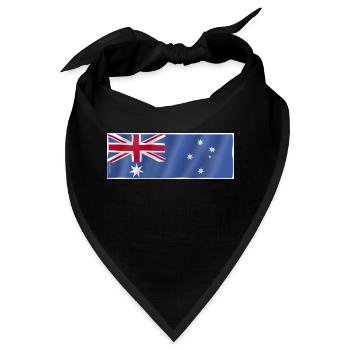 Flagge Australien - Bandana - Schwarz - Vorne