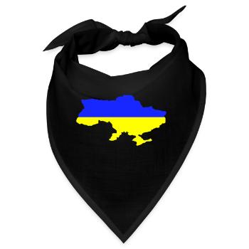 Ukraine - Bandana - Schwarz - Vorne