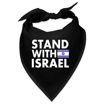 stand with israel - Bandana - Schwarz - Vorne