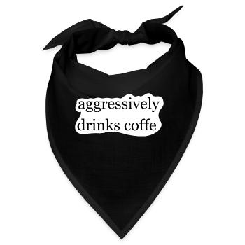 Coffe mokka käffchen Espresso filterkaffe bonen - Bandana - Schwarz - Vorne