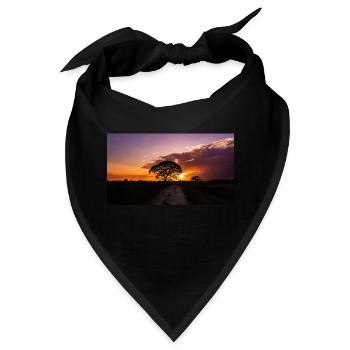 Sonnenuntergang in Venezuela - Bandana - Schwarz - Vorne