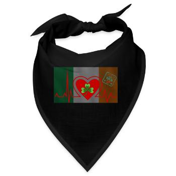 Herzschlag Dublin - Dublin Liebhaber stadt - Bandana - Schwarz - Vorne