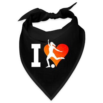 Fussballer Fussballspielen Fussballspieler - Bandana - Schwarz - Vorne