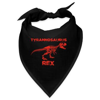 Rotes Tyrannosaurus-Skelett - Bandana - Schwarz - Vorne