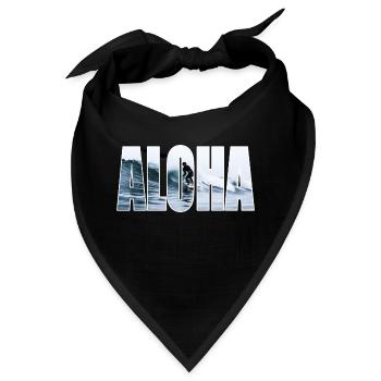 ALOHA - Bandana - Schwarz - Vorne