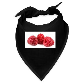 Himbeere. raspberry - Bandana - Schwarz - Vorne