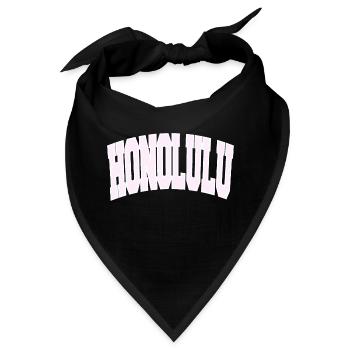 HONOLULU College - Bandana - Schwarz - Vorne