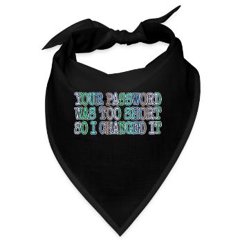 fun birthday present gift idea present - Bandana - Schwarz - Vorne