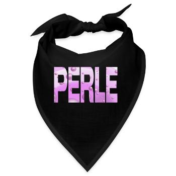 Perle Bubble Purple Violet - Bandana - Schwarz - Vorne