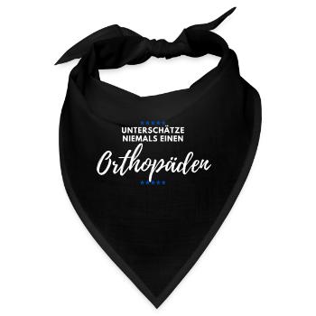 Orthopäde Orthopädie Doktor Mediziner - Bandana - Schwarz - Vorne