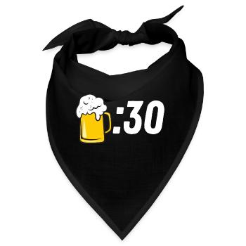 Bier :30 - Bandana - Schwarz - Vorne