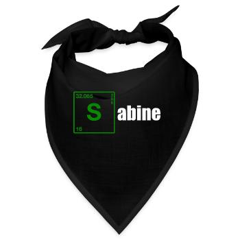 Sabine Geschenk white - Bandana - Schwarz - Vorne