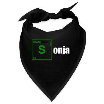 Sonja Geschenk white - Bandana - Schwarz - Vorne