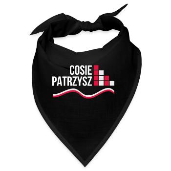 Polen Polska polnisch polnischer Spruch Was guckst - Bandana - Schwarz - Vorne