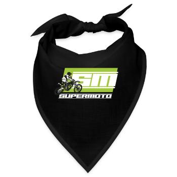 SM SUPER MOTO - Bandana - Schwarz - Vorne