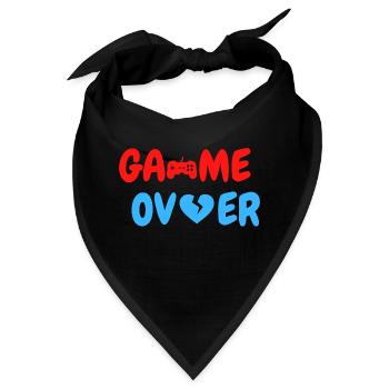 Game Over - Bandana - Schwarz - Vorne