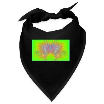 Mandelbrot-Adler - Bandana - Schwarz - Vorne