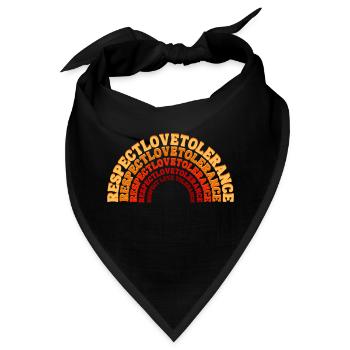 RESPEKT LIEBE TOLERANZ - Bandana - Schwarz - Vorne