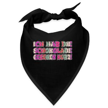 depressiv essen frauen probleme weihnachten bäcker - Bandana - Schwarz - Vorne