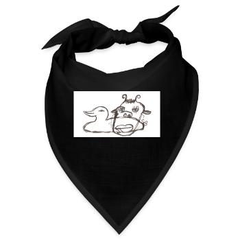 Das Eine im Anderen - Bandana - Schwarz - Vorne