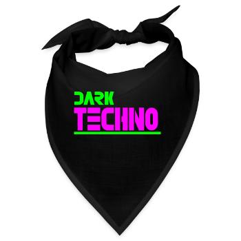 Düsterer Techno - Bandana - Schwarz - Vorne