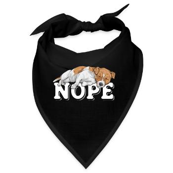 Jack Russell Terrier - Bandana - Schwarz - Vorne