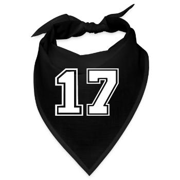 17 - Bandana - Schwarz - Vorne