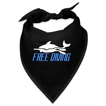 Free Diving Apnea Diver Scuba Snorkeling Deep Dive - Bandana - Schwarz - Vorne