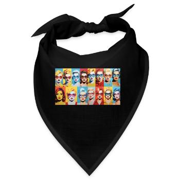 70er classic Women - Bandana - Schwarz - Vorne
