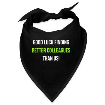 Arbeitskollege Verabschiedung Arbeit Englisch - Bandana - Schwarz - Vorne